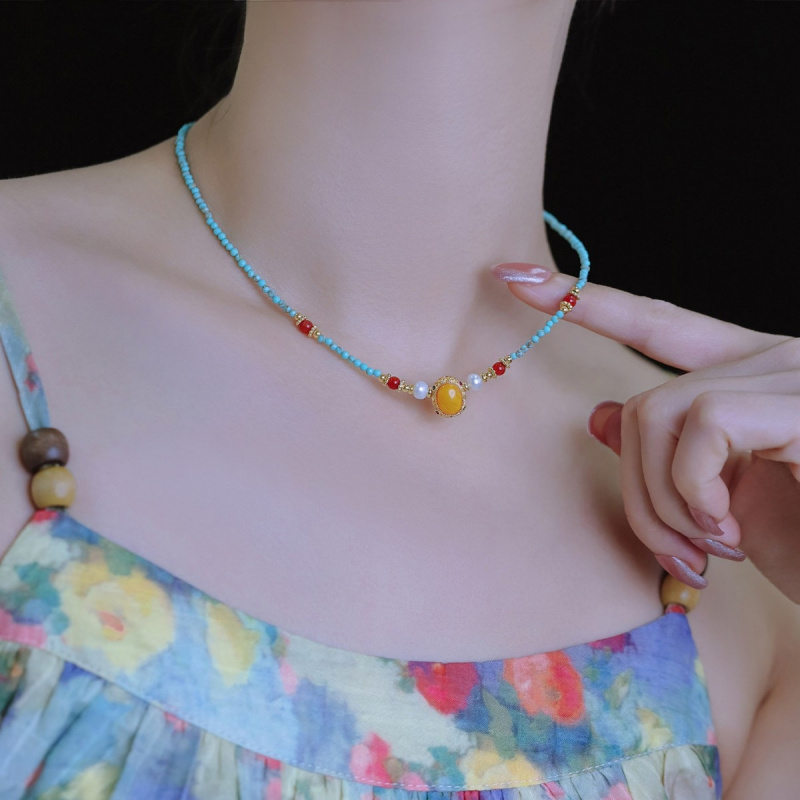 Pearl Choker Necklace Vintage - Kedatangan Baru Kalung Rantai Wanita Vintage