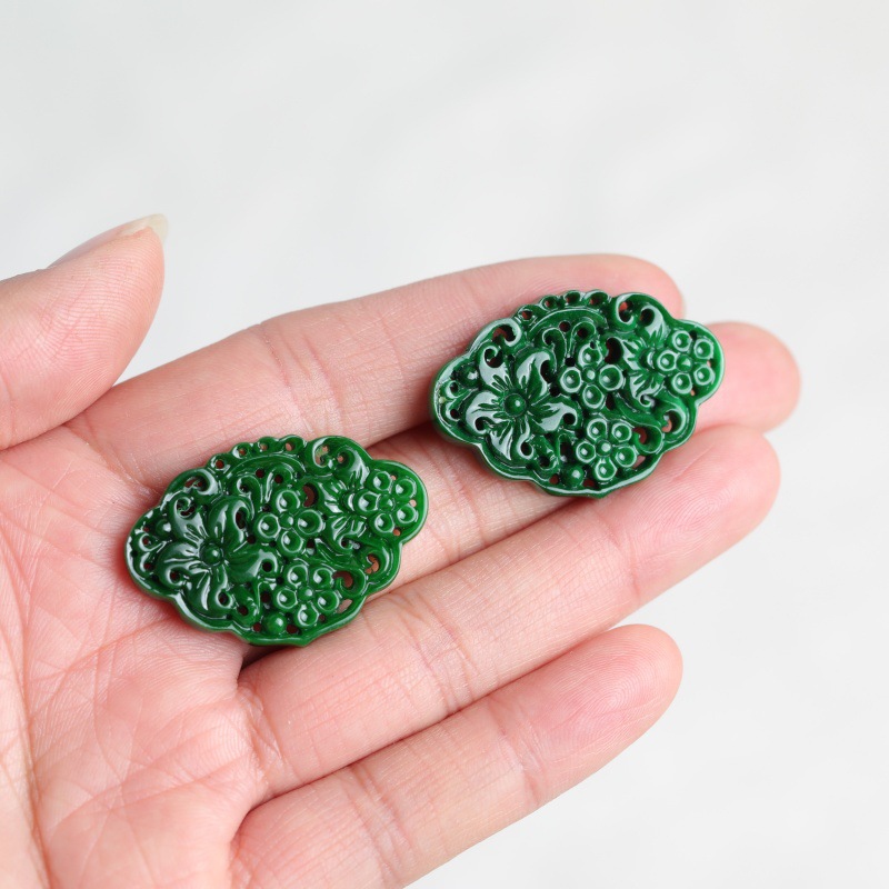 Earrings - 2 Buah Aksesori Ukiran Berongga Dua