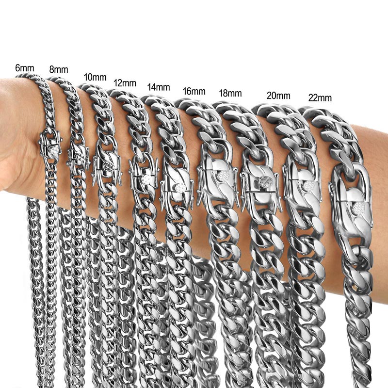 316L gelang rantai rantai Kuba - Cuban Link Chain 12Mm ulasan dan harga