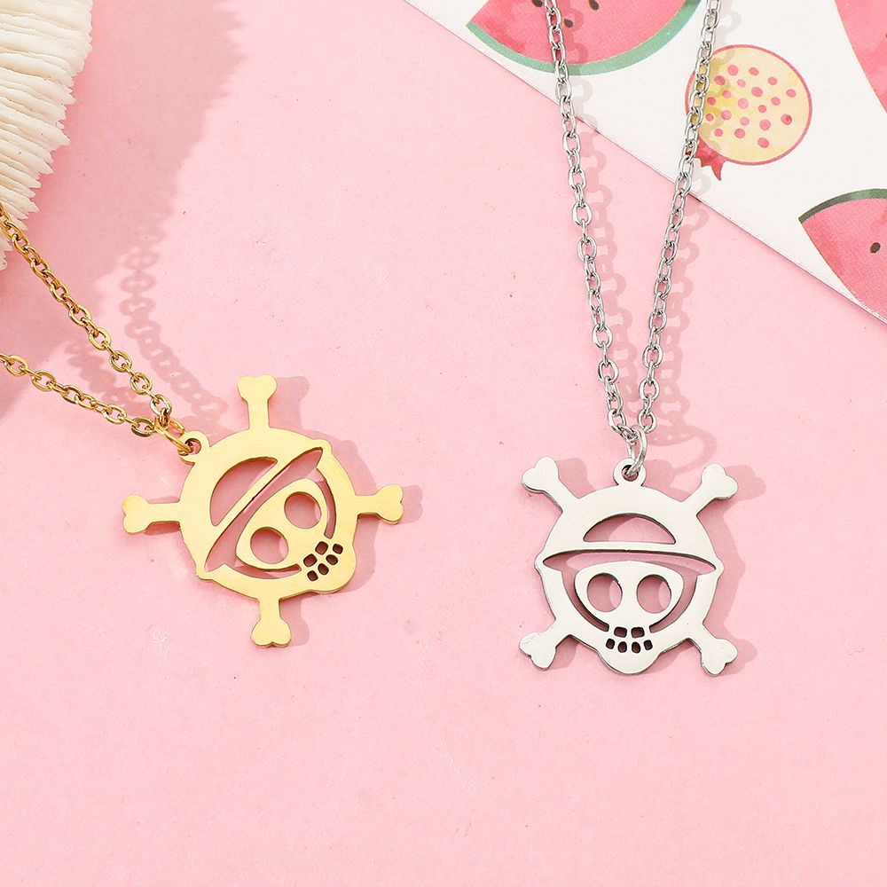Kalung Liontin Tengkorak Anime - Anime Pendant Necklace ulasan dan harga