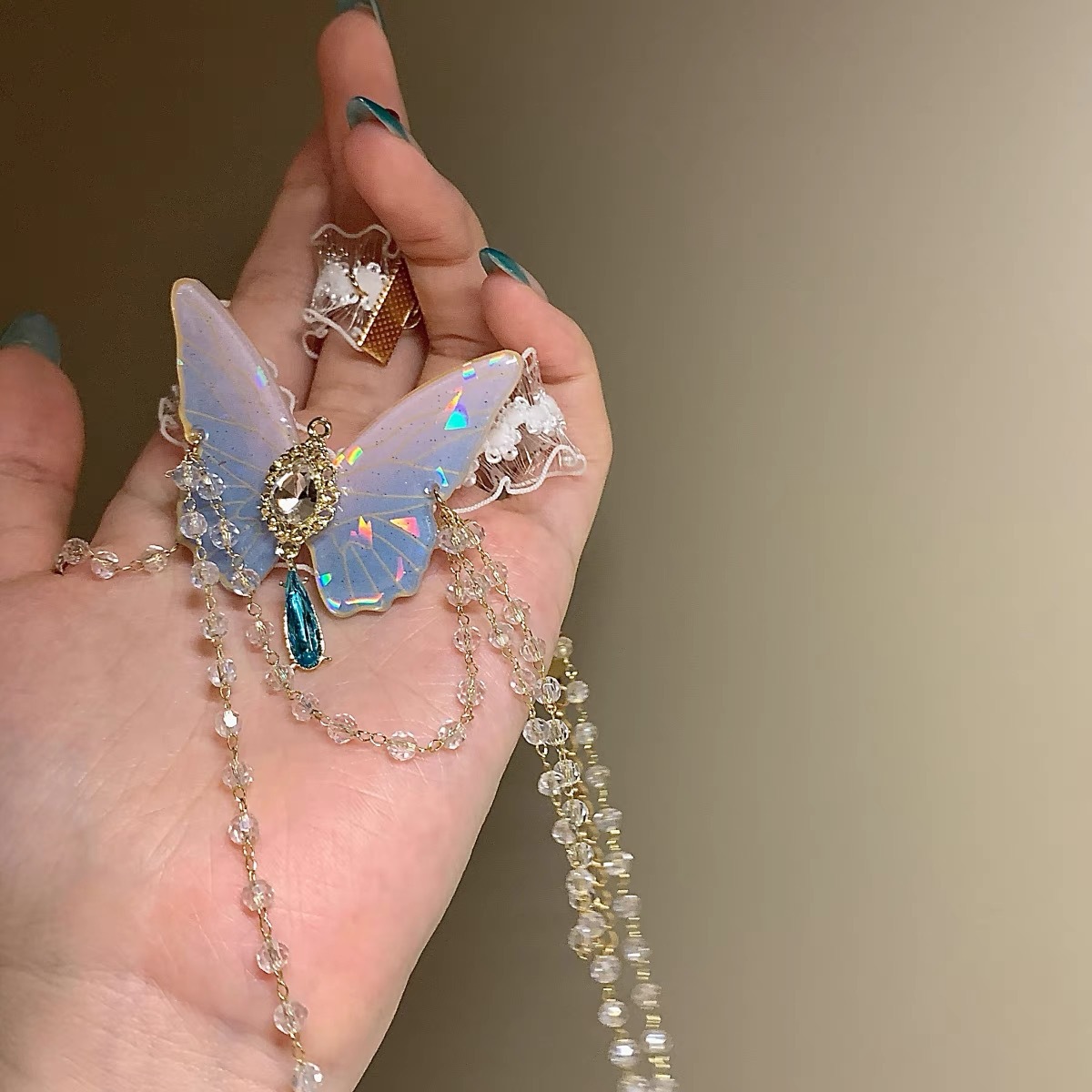 Rantai kaki renda elastis wani - Body Jewelry ulasan dan harga