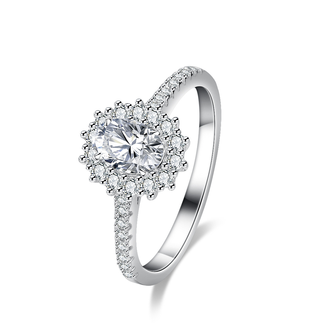 Cincin Moissanite Alien untuk  - Moissanite Engagement Ring 1 Carat ulasan dan harga