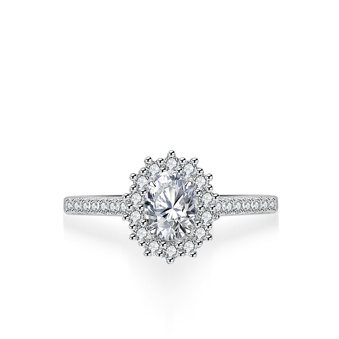 Cincin Moissanite Alien untuk  - Moissanite Engagement Ring 1 Carat ulasan dan harga