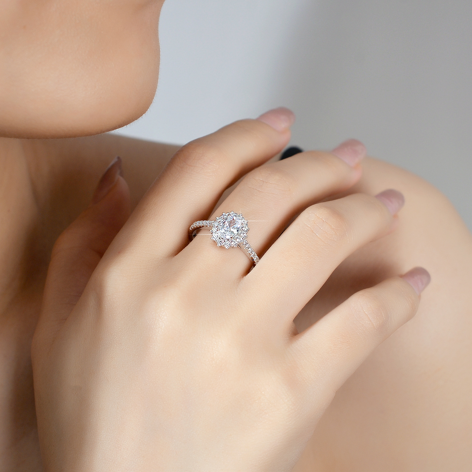 Cincin Moissanite Alien untuk  - Moissanite Engagement Ring 1 Carat ulasan dan harga