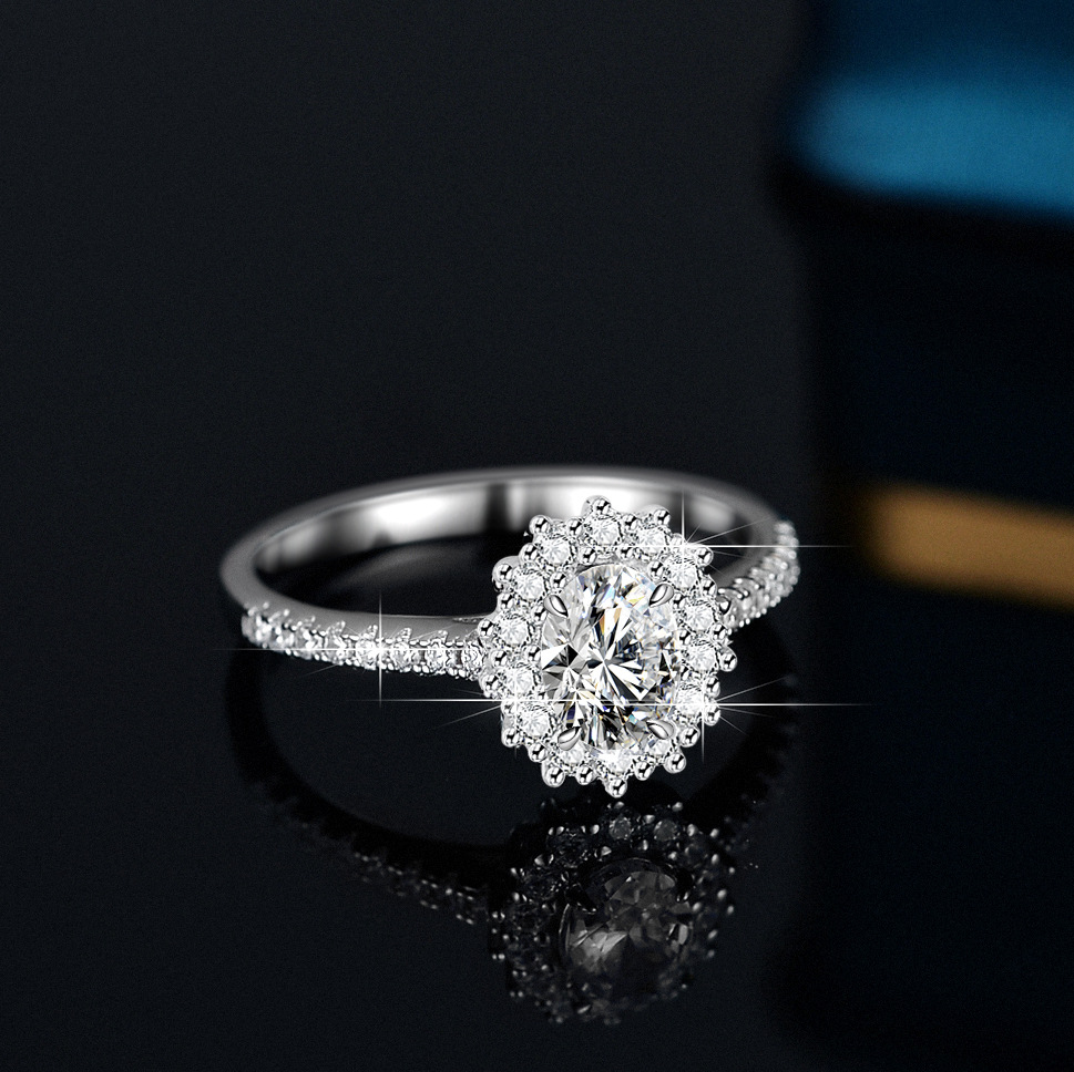 Cincin Moissanite Alien untuk  - Moissanite Engagement Ring 1 Carat ulasan dan harga