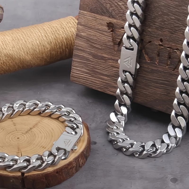 1 buah setelan rantai Viking C - Cuban Link Chain 12Mm ulasan dan harga