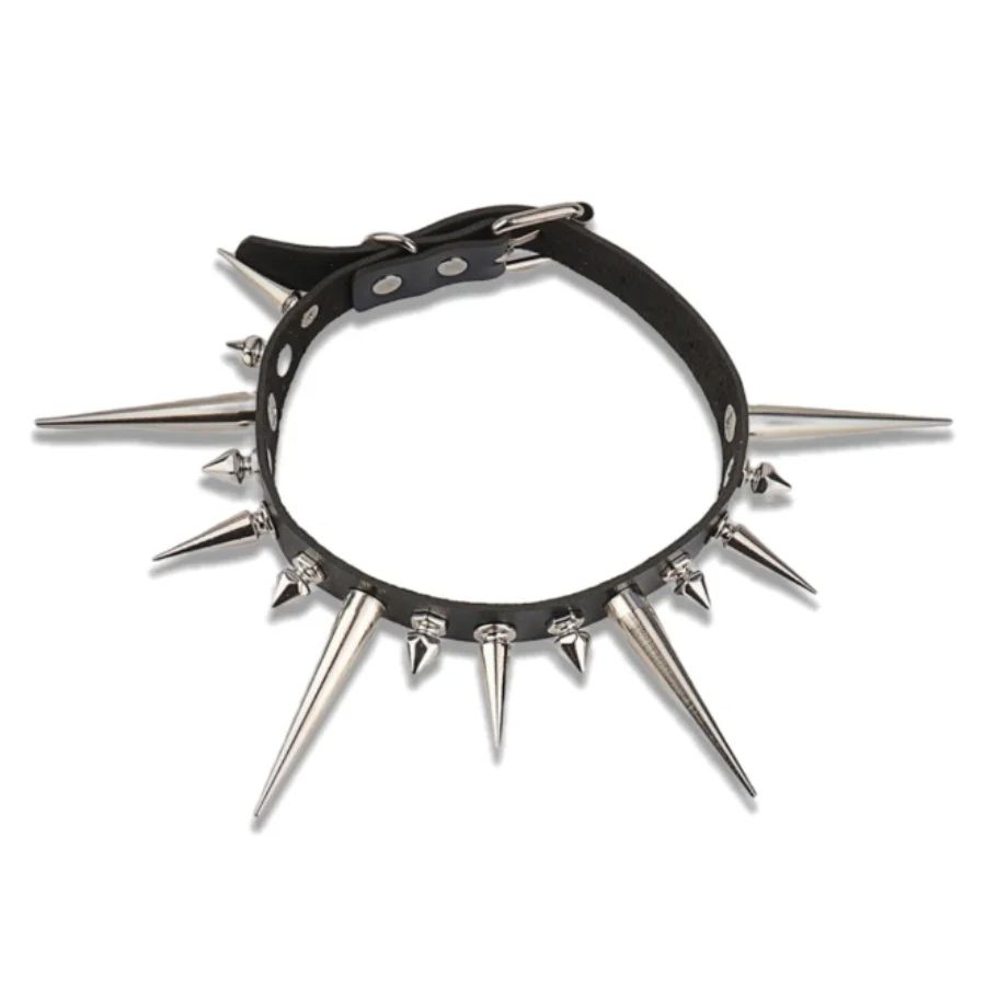 Choker Lonjakan Panjang Gotik  - Goth Punk Spike Choker ulasan dan harga