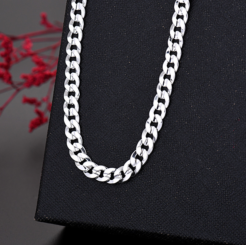 Kalung rantai 7MM bandul perak - Cuban Link Chain 12Mm ulasan dan harga