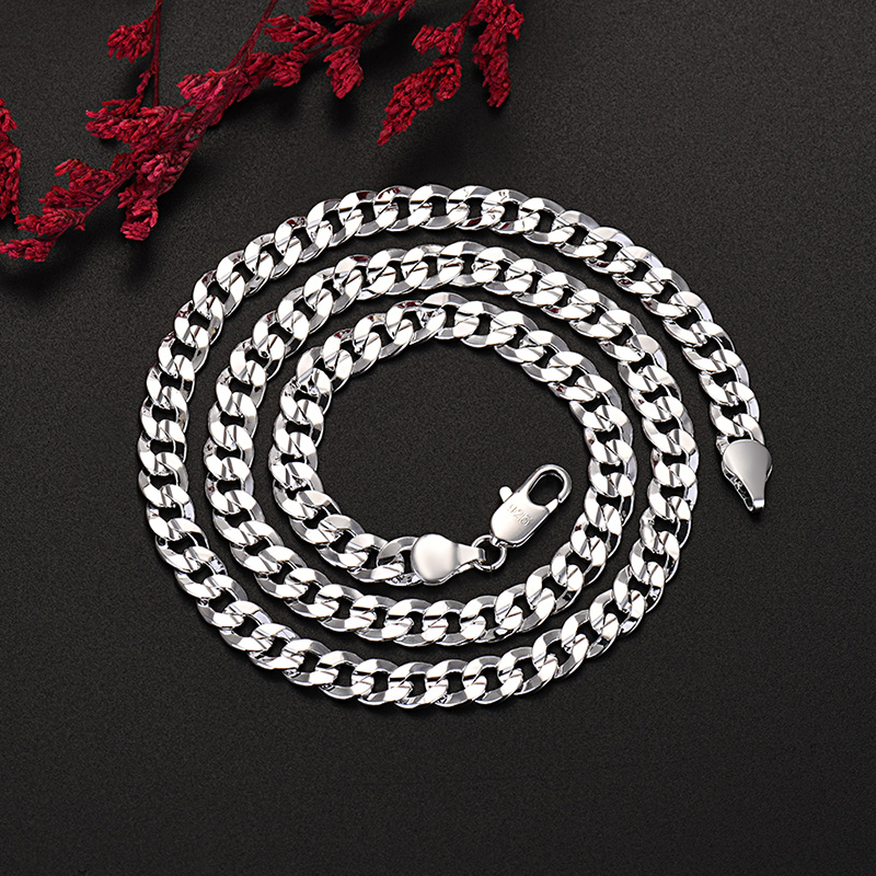 Kalung rantai 7MM bandul perak - Cuban Link Chain 12Mm ulasan dan harga