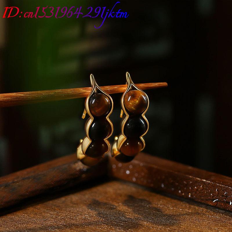 Anting Pod Mata Harimau Batu P - Earrings ulasan dan harga