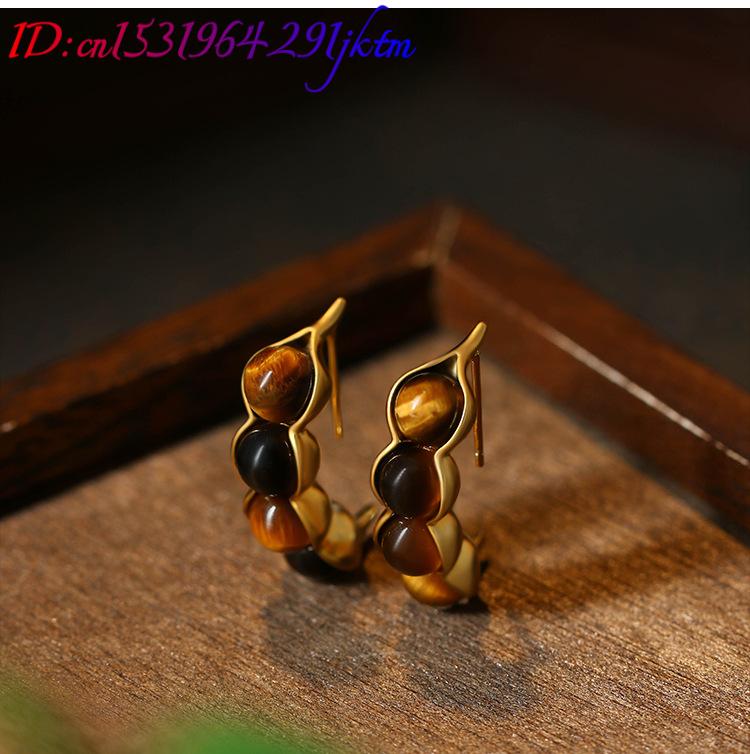 Anting Pod Mata Harimau Batu P - Earrings ulasan dan harga
