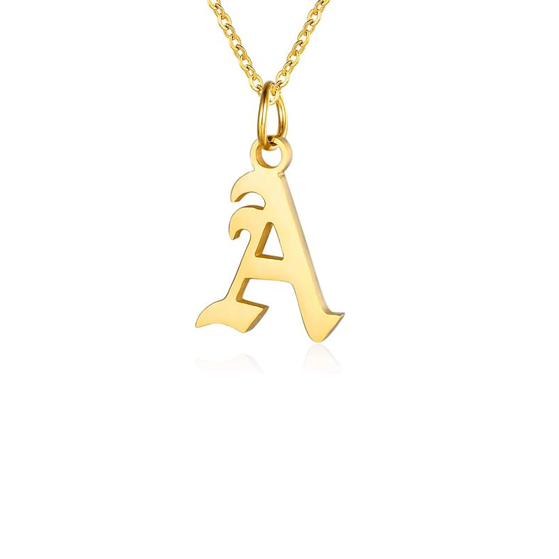 Kalung Huruf untuk Wanita Kalu - Initial Letter Necklace 18K Gold ulasan dan harga