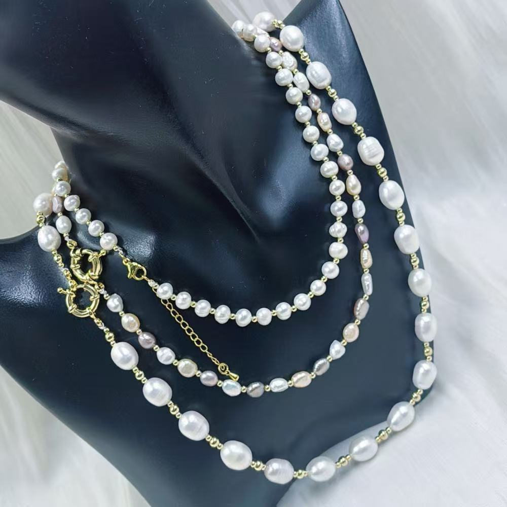 Untuk hadiah perhiasan ibu, ka - Pearl Choker Necklace Vintage ulasan dan harga