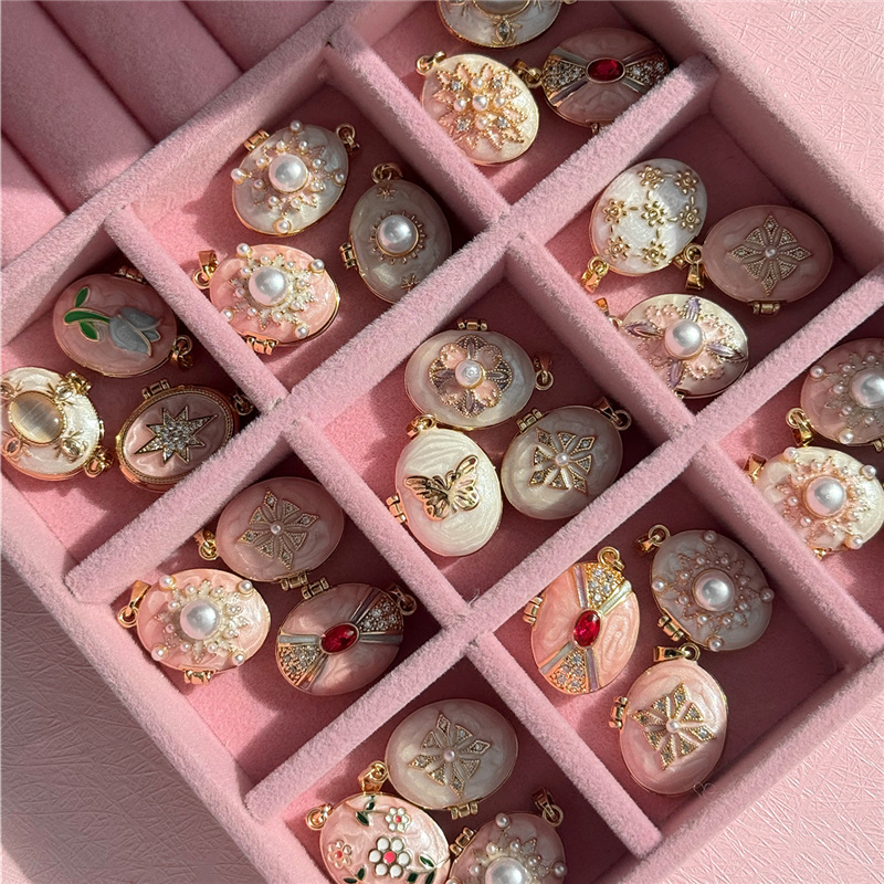Kalung Liontin Bingkai Foto Ov - Heart Locket Necklace Photo ulasan dan harga