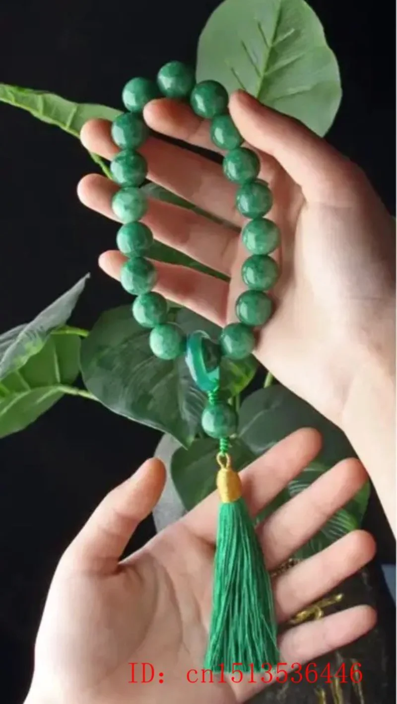 Batu giok hijau 12mm manik-man - Bracelets ulasan dan harga
