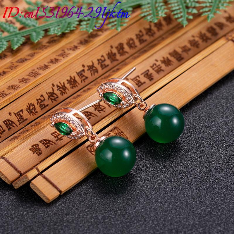 Anting-anting manik-manik giok - Earrings ulasan dan harga