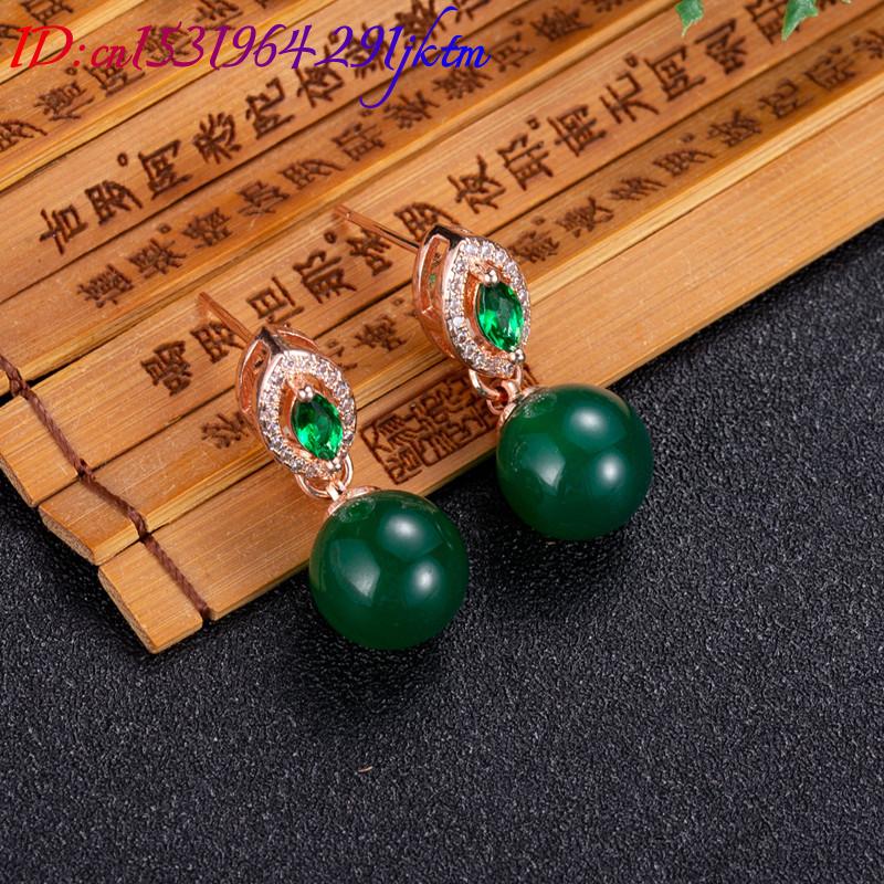 Anting-anting manik-manik giok - Earrings ulasan dan harga