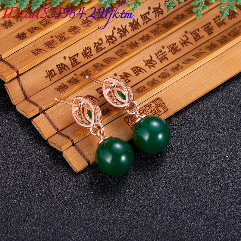 Anting-anting manik-manik giok - Earrings ulasan dan harga